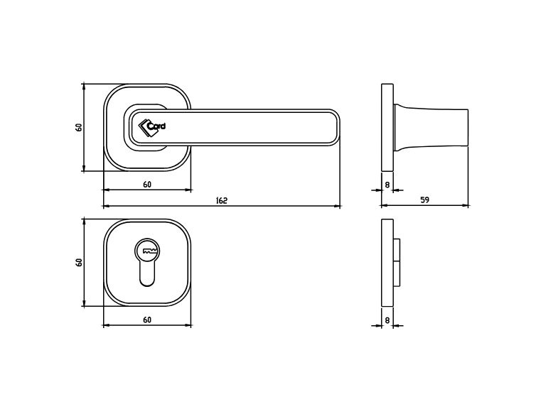 LOKS Lever dimensions and layout