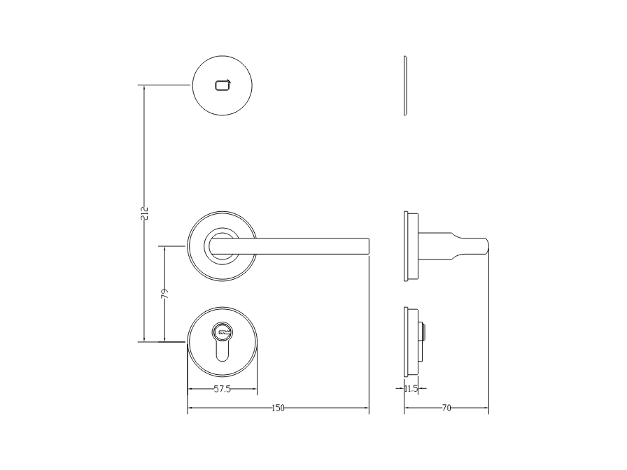 LOKS Euro installed on door
